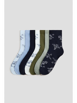 H&M - Boys Blue 7-Pack Socks