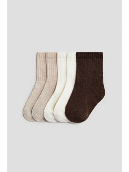H&M - Kids White 5-Pack Socks
