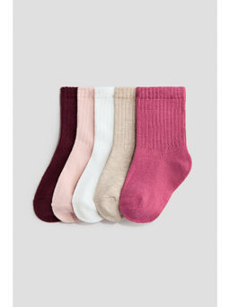 H&M - Kids White 5-Pack Socks