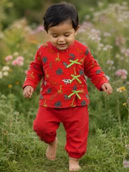 Somersault - Happy Animal Kurta & Pyjama- Newborn (Set of 2)