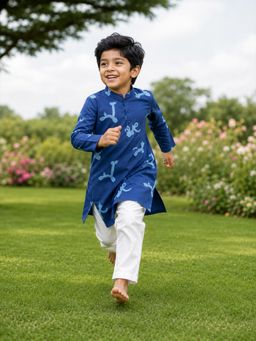Somersault - Premium Blue Kurta and Pyjama