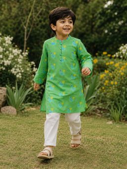Somersault - Festive Ease Printed Kurta and Pyjama