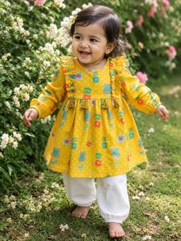 Somersault - Yellow Bandhani Top and Pant