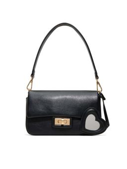 Aldo - Women Black Solid Shoulder Bag with Detachable Strap