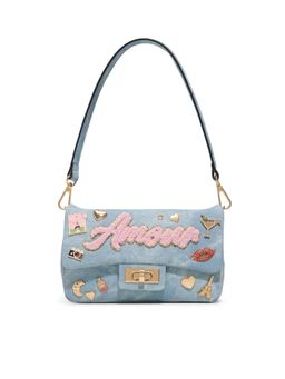Aldo - Women Blue Shoulder Bag with Detachable Strap