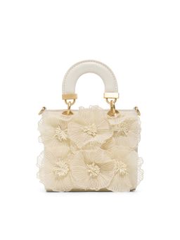Aldo - Women Floriana Off White Satchel Bag with Detachable Strap