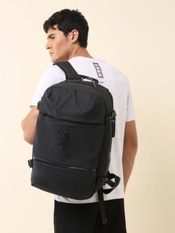 U.S. POLO ASSN. - Men Black Solid Nylon Backpack