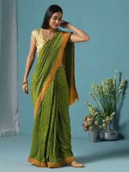 Fabindia - Cotton Silk Printed Sari
