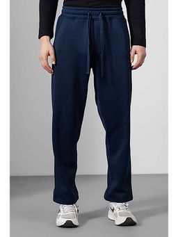 GRITSTONES - Men's Blue Solid Straight Trackpant