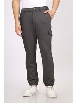 GRITSTONES - Men's Black Solid Cargo