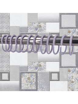 Kookee - Purple Rust Proof Plastic Shower Curtain Rings (Pack of 24)