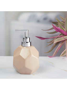 Kookee - Brown Stylish Refillable Bathroom Ceramic Soap Dispenser