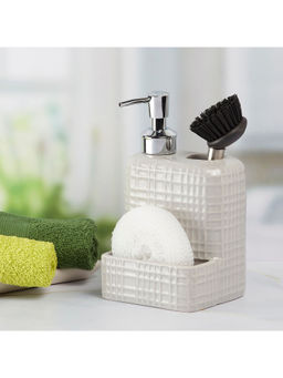 Kookee - Grey Stylish Refillable Bathroom Ceramic Soap Dispenser
