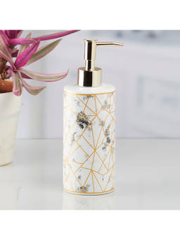 Kookee - White Stylish Refillable Bathroom Ceramic Soap Dispenser