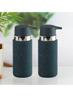 Kookee - Blue Stylish Refillable Bathroom Ceramic Soap Dispensers (Pack of 2)