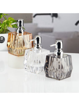 Kookee - Multi-Color Stylish Refillable Bathroom Ceramic Soap Dispensers (Pack of 3)