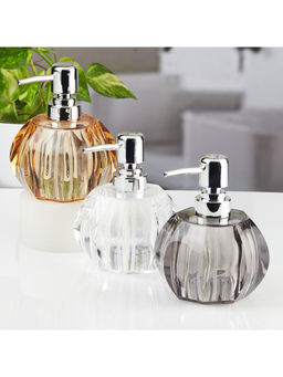 Kookee - Multi-Color Stylish Refillable Bathroom Ceramic Soap Dispensers (Pack of 3)