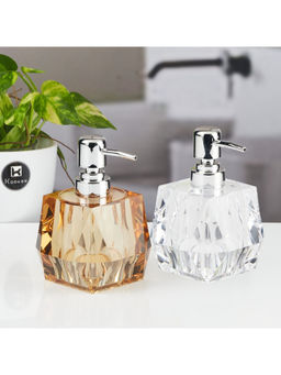 Kookee - Multi-Color Stylish Refillable Bathroom Ceramic Soap Dispensers (Pack of 2)