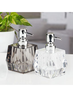 Kookee - Multi-Color Stylish Refillable Bathroom Ceramic Soap Dispensers (Pack of 2)