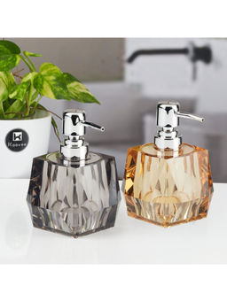 Kookee - Multi-Color Stylish Refillable Bathroom Ceramic Soap Dispensers (Pack of 2)