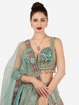 Zaveri Pearls - Women Multi-Color Stones Beads Traditional Jewellery Set