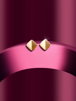 Zaveri Pearls - Women Off White Enamelling Minimal Stud Earrings