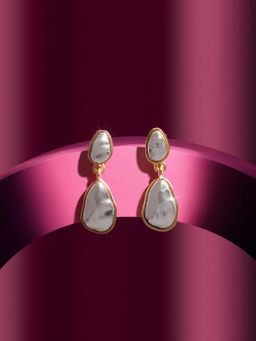 Zaveri Pearls - Women Gold and Silver Plating Classy Drop Earrings