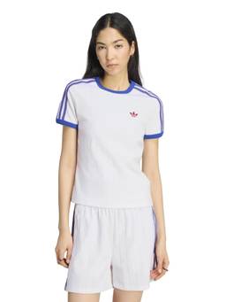adidas Originals - Women Pinstripe Short Sleeve Slim T-Shirt