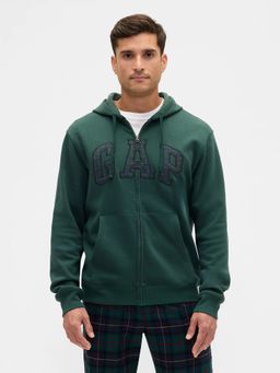 GAP - Men Green Polyester Blend Graphic Hoodie