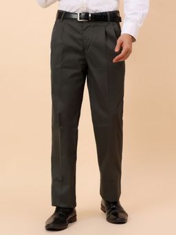 Cantabil - Breathable & Soft with Color Fastness Olive Trouser