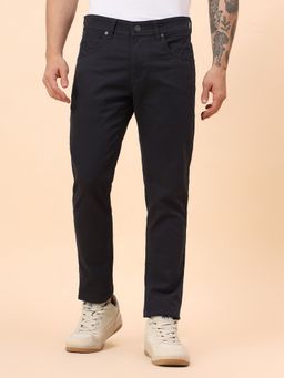 Cantabil - Breathable & Soft with Color Fastness Black Trouser
