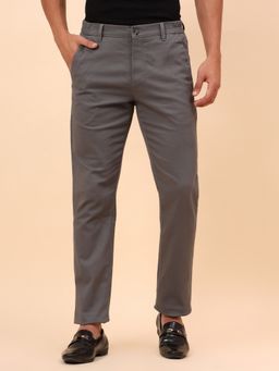 Cantabil - Breathable & Soft with Color Fastness Grey Trouser
