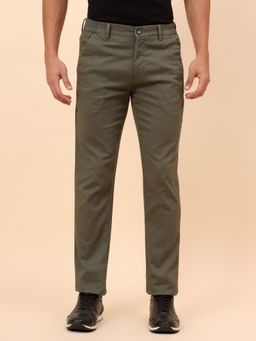Cantabil - Breathable & Soft with Color Fastness Olive Trouser