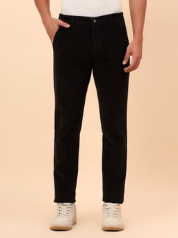 Cantabil - Breathable & Soft with Color Fastness Black Trouser