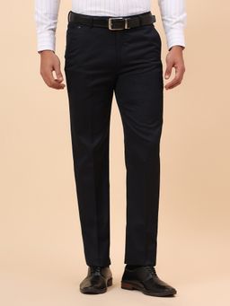 Cantabil - Breathable & Soft with Color Fastness Navy Blue Trouser