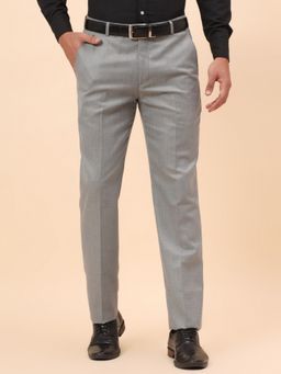 Cantabil - Breathable & Soft with Color Fastness Grey Trouser