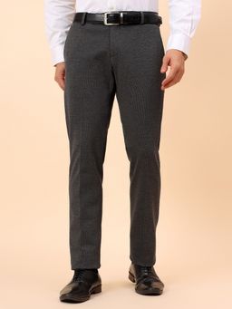 Cantabil - Breathable & Soft with Color Fastness Charcoal Trouser