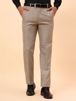 Cantabil - Breathable & Soft with Color Fastness Beige Trouser