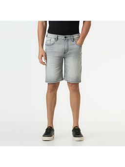 Pepe Jeans - Men Mid Rise Denim Grey Shorts