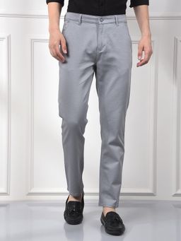 CRIMSOUNE CLUB - Men Grey Trouser