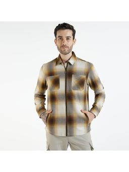 Royal Enfield - Brown Check Zipper Shirt