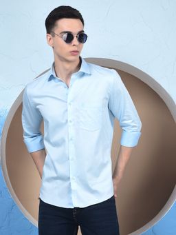 CRIMSOUNE CLUB - Men Blue Shirt