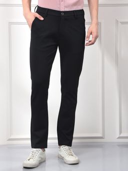 CRIMSOUNE CLUB - Men Black Knitted Trouser