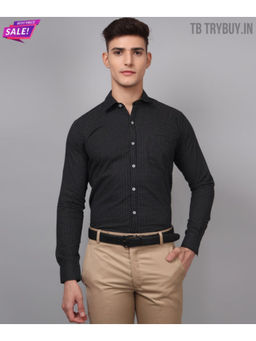 TRYBUY.IN - Dot Printed Black Men's Shirt