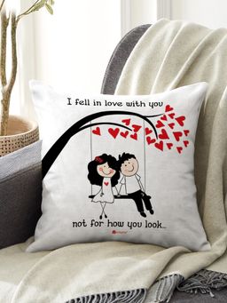 Indigifts - Cushion Cover with Conjugated Fibre Filler, Valentine Gifts, Love Gift