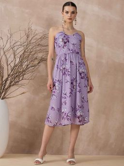 RARE - Lavender Printed Regular Dress
