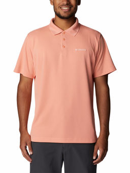 Columbia - Mens Orange Colour Polyester Utilizer Polo