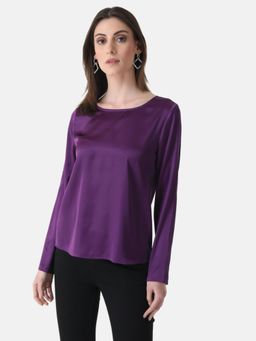 Kazo - Purple Regular Fit Top