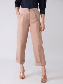 Twenty Dresses by Nykaa Fashion - Work Brown Catching Onto Memories Pants