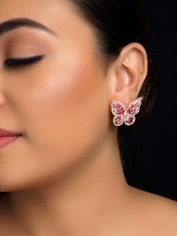 AG'S - Majenta Diamond Work Gold Plated Tops